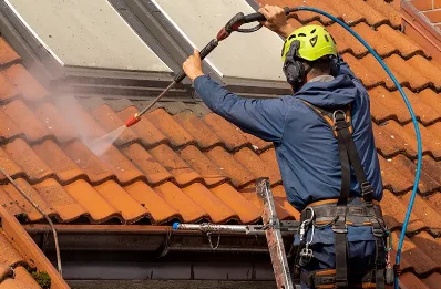 Démoussage et hydrofuge de toiture à Sallen